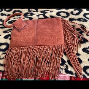 Hobo Sable wristlet with fringe